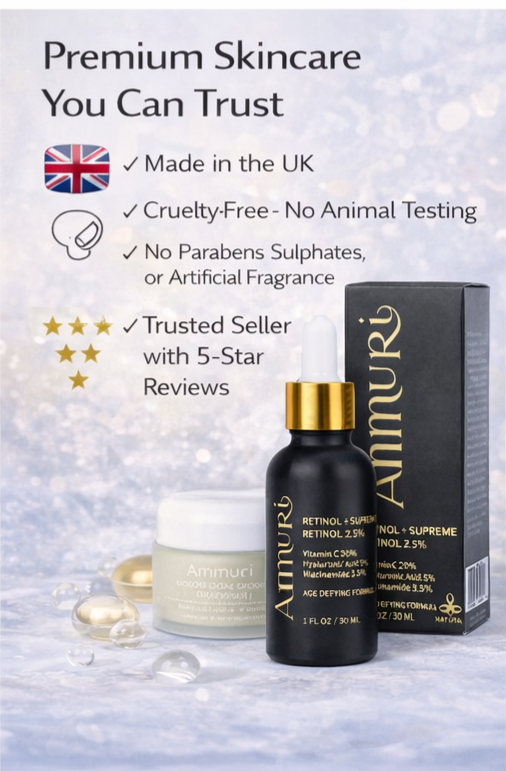 Retinol Supreme 2.5% Serum for Anti-Ageing & Age-Defying Skin | Ammuri