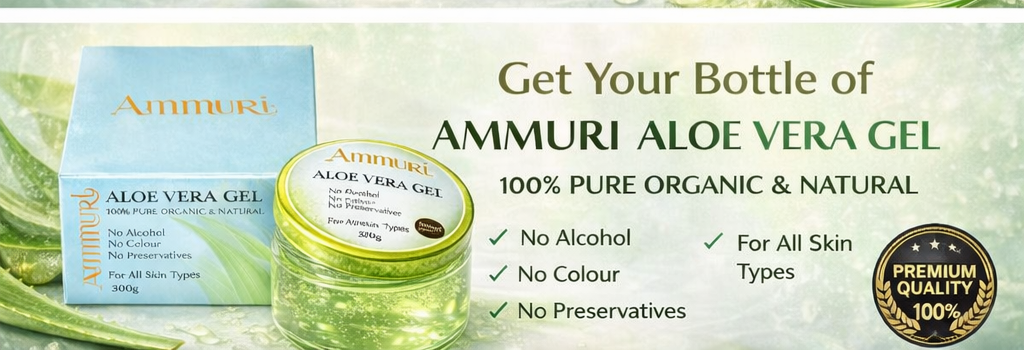 Organic Aloe Vera Gel 300g | Soothing, Hydration & After-Sun | Ammuri