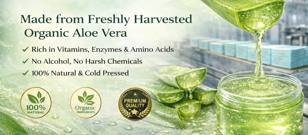 Organic Aloe Vera Gel 300g | Soothing, Hydration & After-Sun | Ammuri
