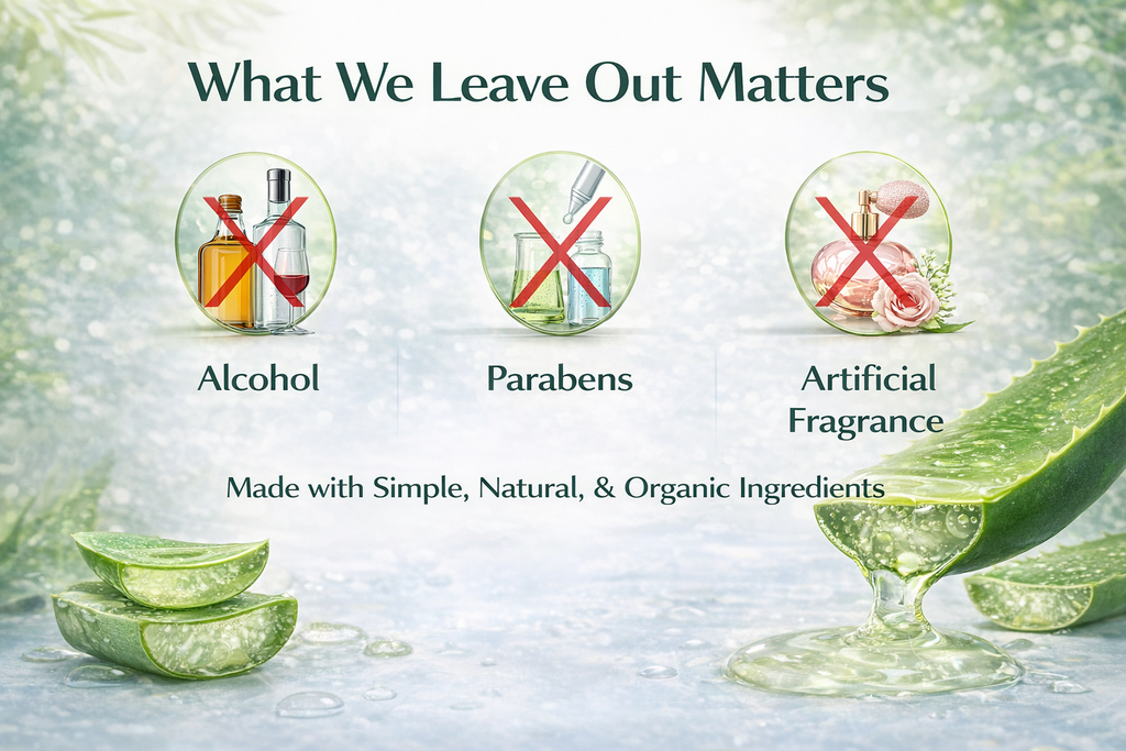 Organic Aloe Vera Gel 5 Pack for Hydration, Soothing & All Skin Types | Ammuri