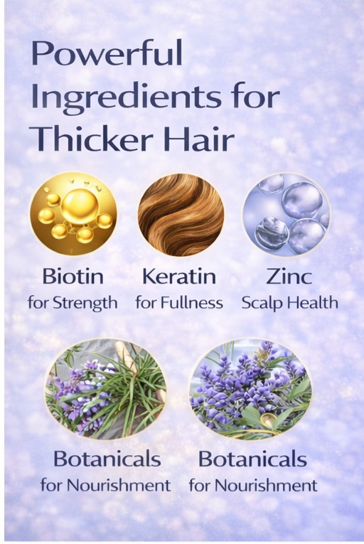 Biotin Shampoo for Hair Thinning & Thicker-Looking Hair (473ml) | Ammuri Beauty